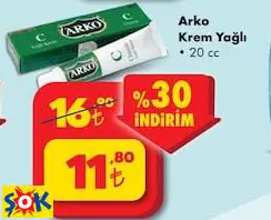 ARKO KREM YAĞLI 20 CC